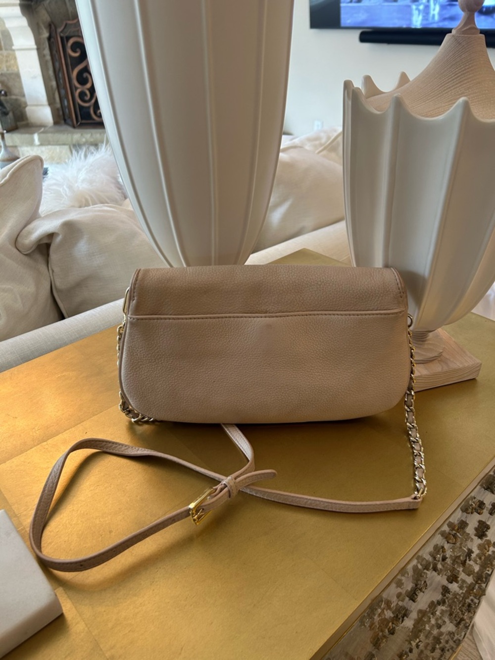Tory Burch Britten leather crossbody Nude/Pink - Picture 4 of 8